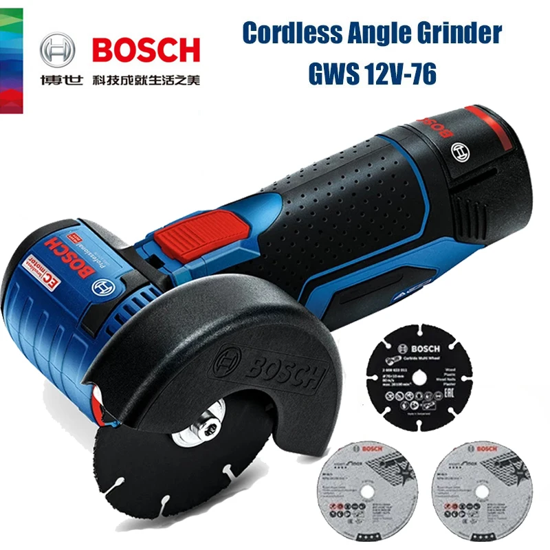 Power Tools Professional - Amoladora Angular Inalámbrica Bosch GWS 12V-76