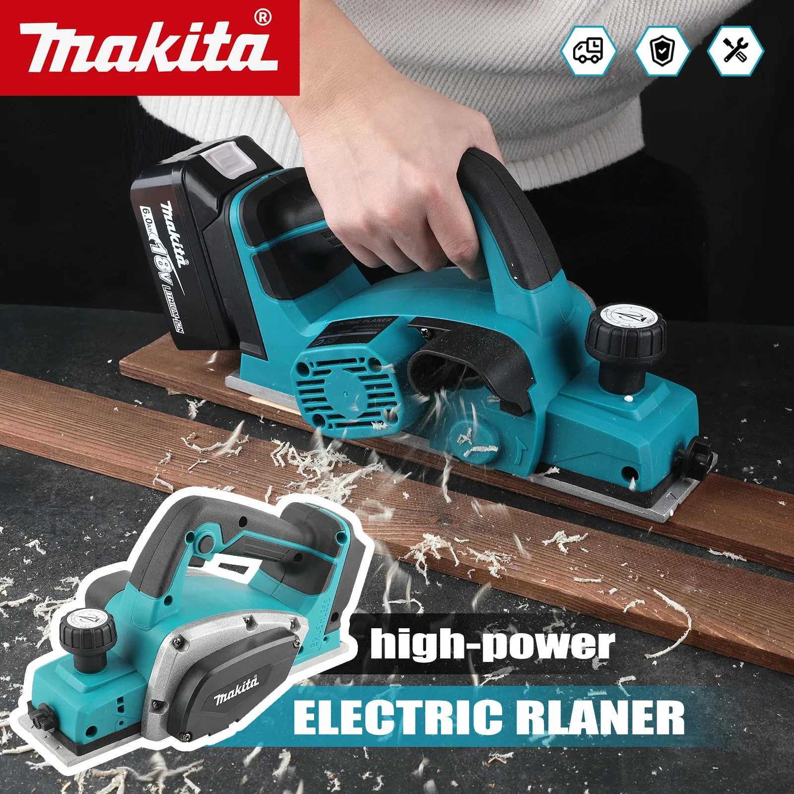 Cepillo eléctrico inalámbrico  - Planer Handheld Electric reseña y precio