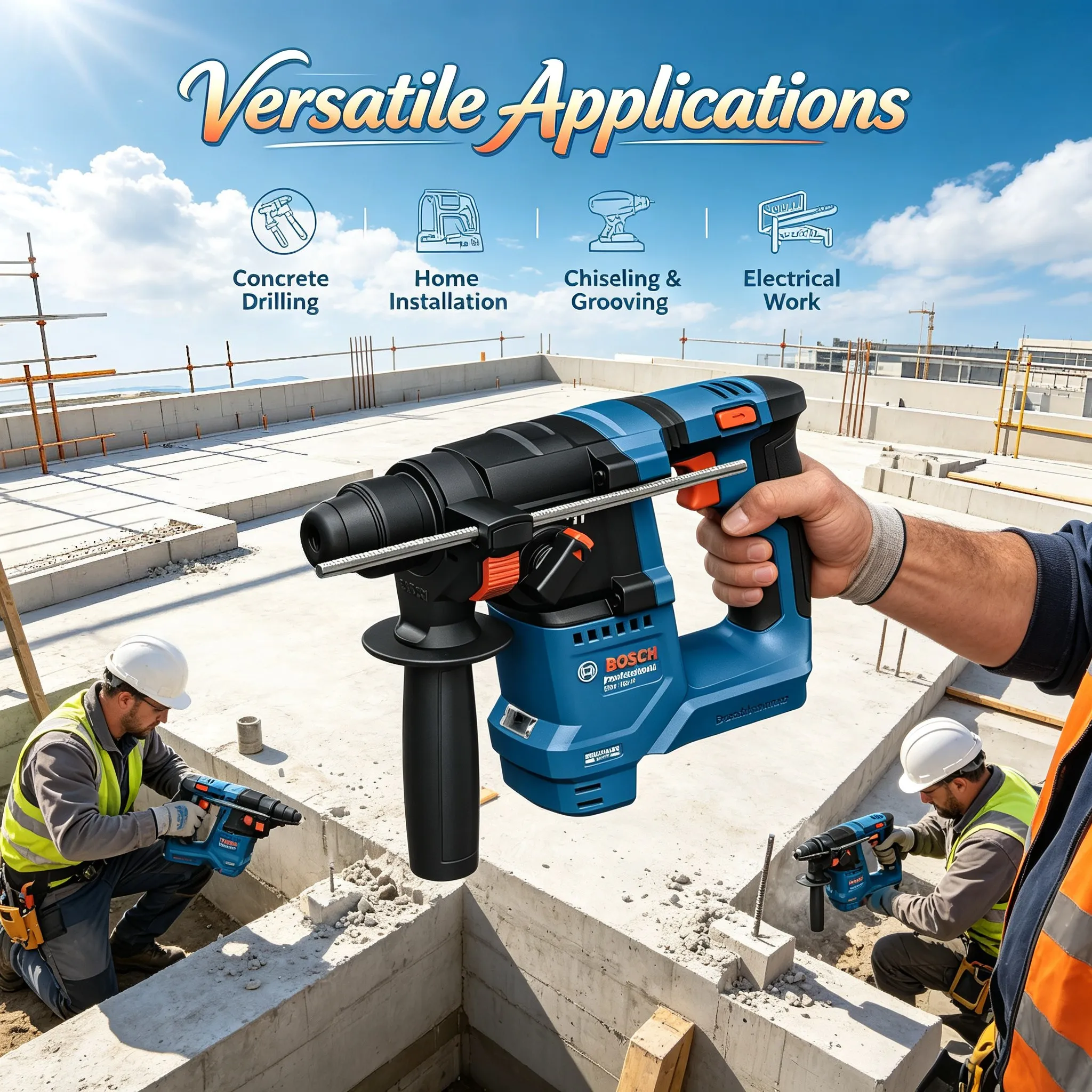 Martillo Rotatorio Inalámbrico - Power Tools Professional reseña y precio