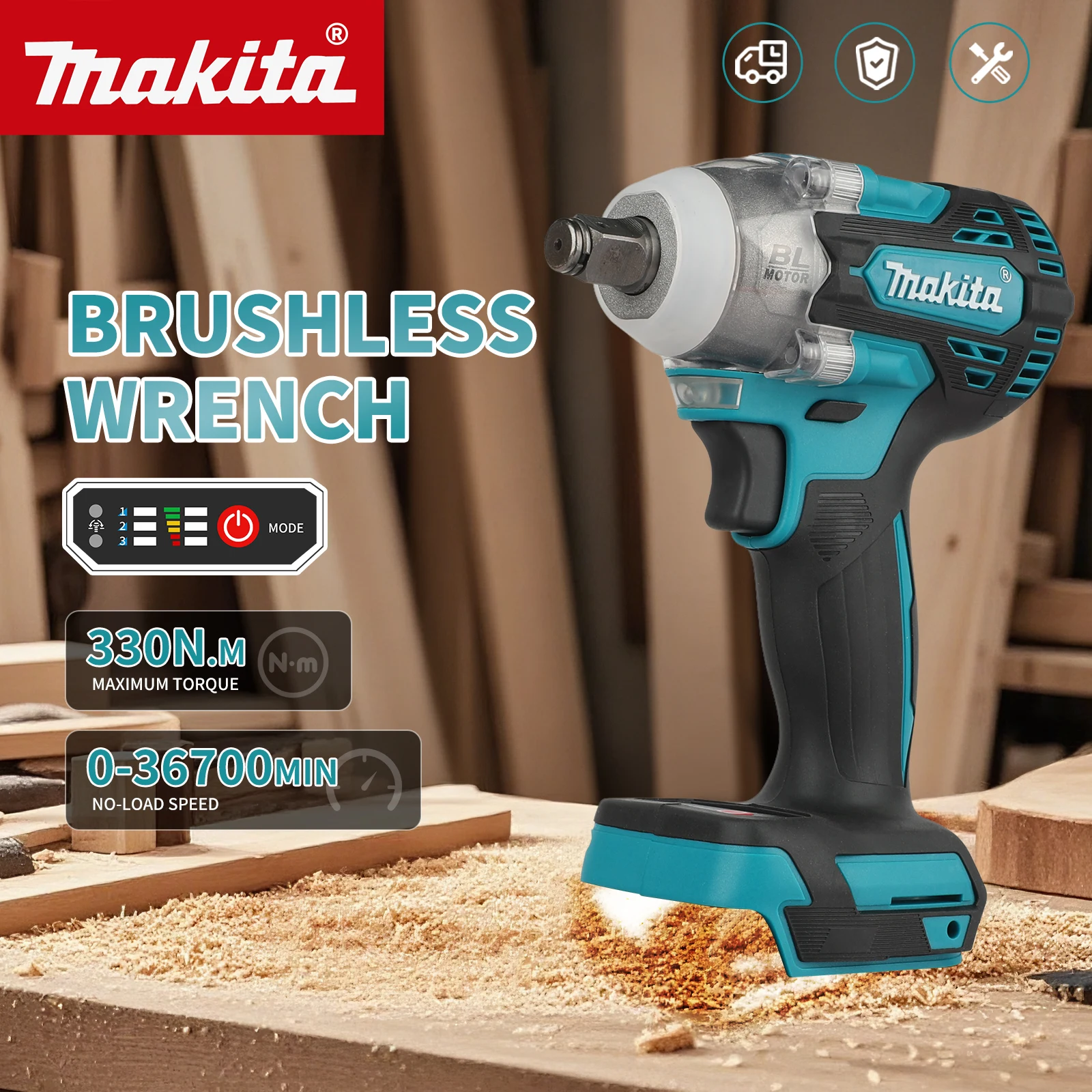 Llave de impacto sin escobilla - Makita Drill Dtw300 reseña y precio